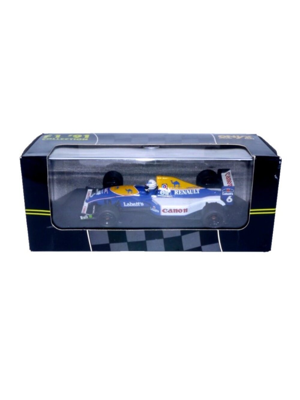 ONYX diecast 4" race car #120 Williams Renault FW14 R. Patrese New 1991 Box Dmg